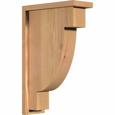 Ekena Millwork Alpine Smooth Corbel w/Backplate, Western Red Cedar, 5 1/2"W x 14"D x 22"H COR06X14X22ALP01SWR